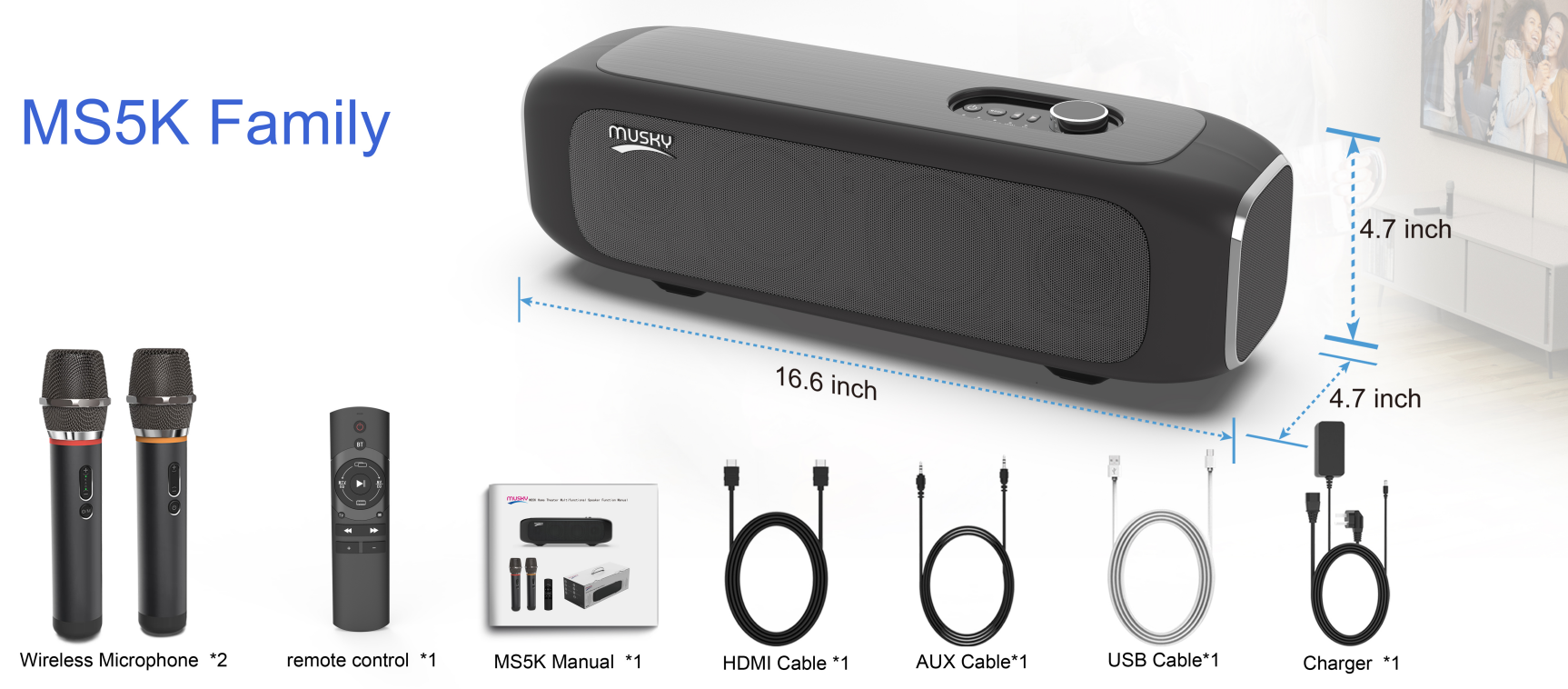 Amazon.com: MUSKY Smart Karaoke Machine for Adults - with Screen